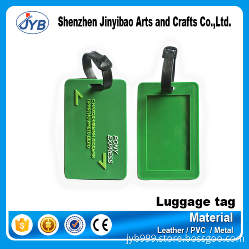 Wholesale cheap custom blank green hotel luggage tags for promotion
